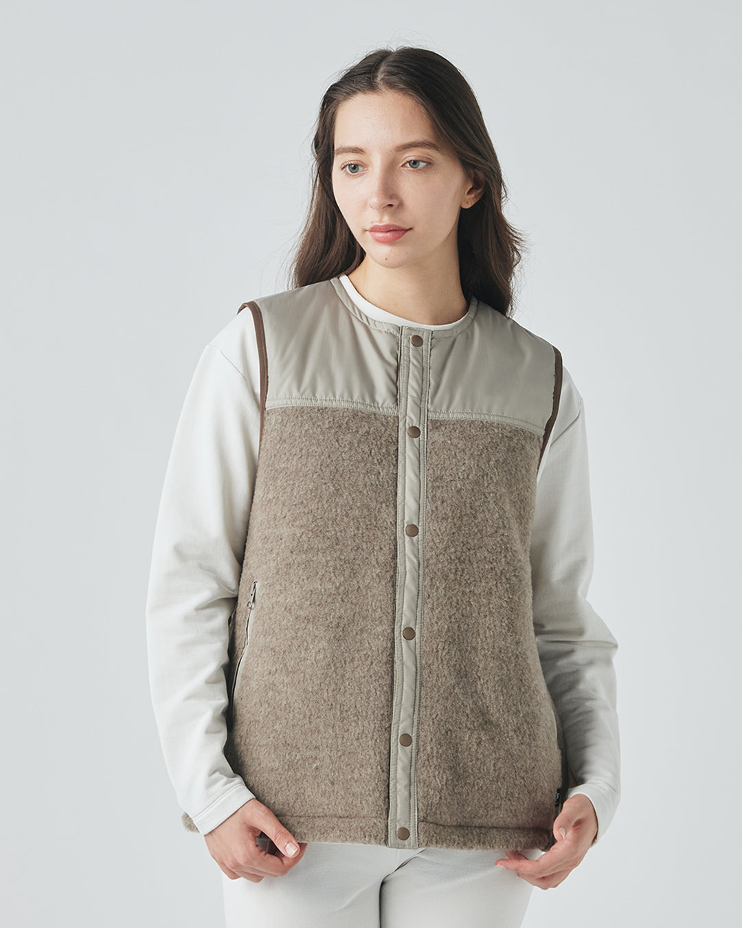 ササフラス リバーシブルベスト XL デニム フリース SASSAFRAS