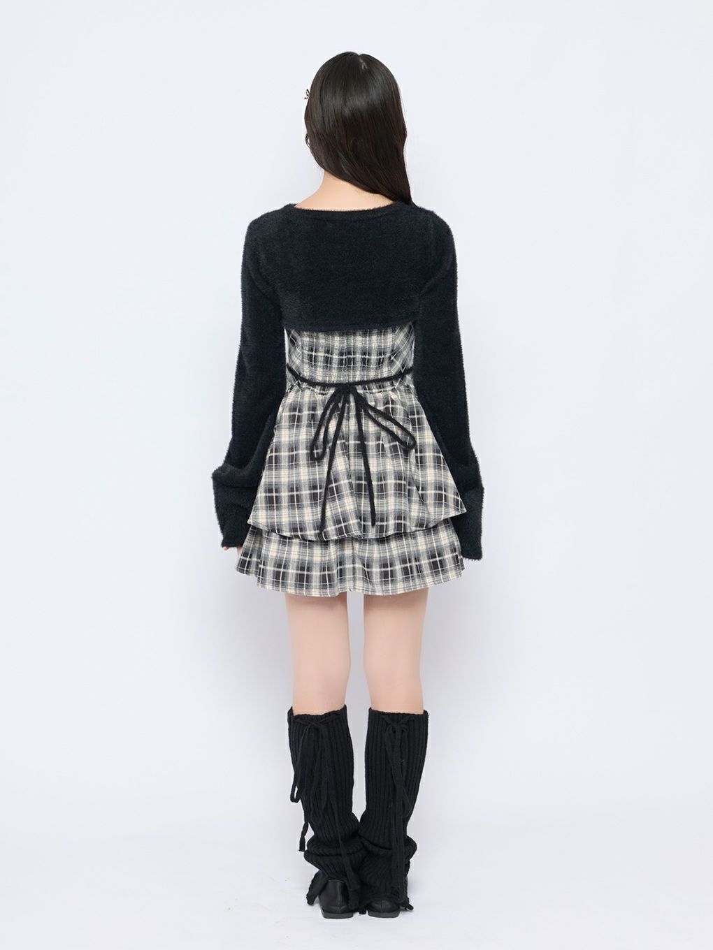 BUBBLES】オープンネックギャザーワンピース | sparkling mall online