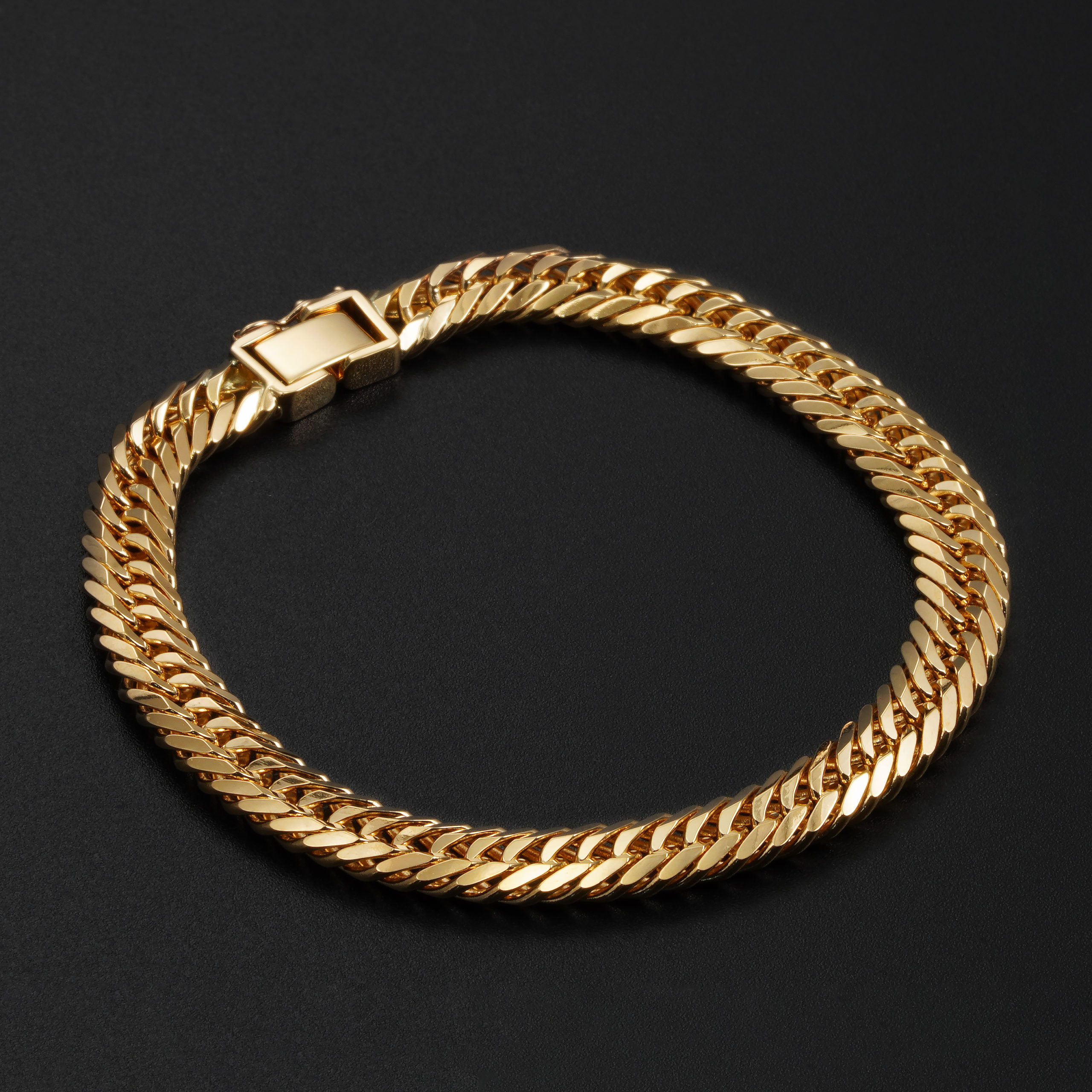 K18 18金 喜平ブレスレット 8面トリプル Vカット 30g 20cm 7.5mm幅 中