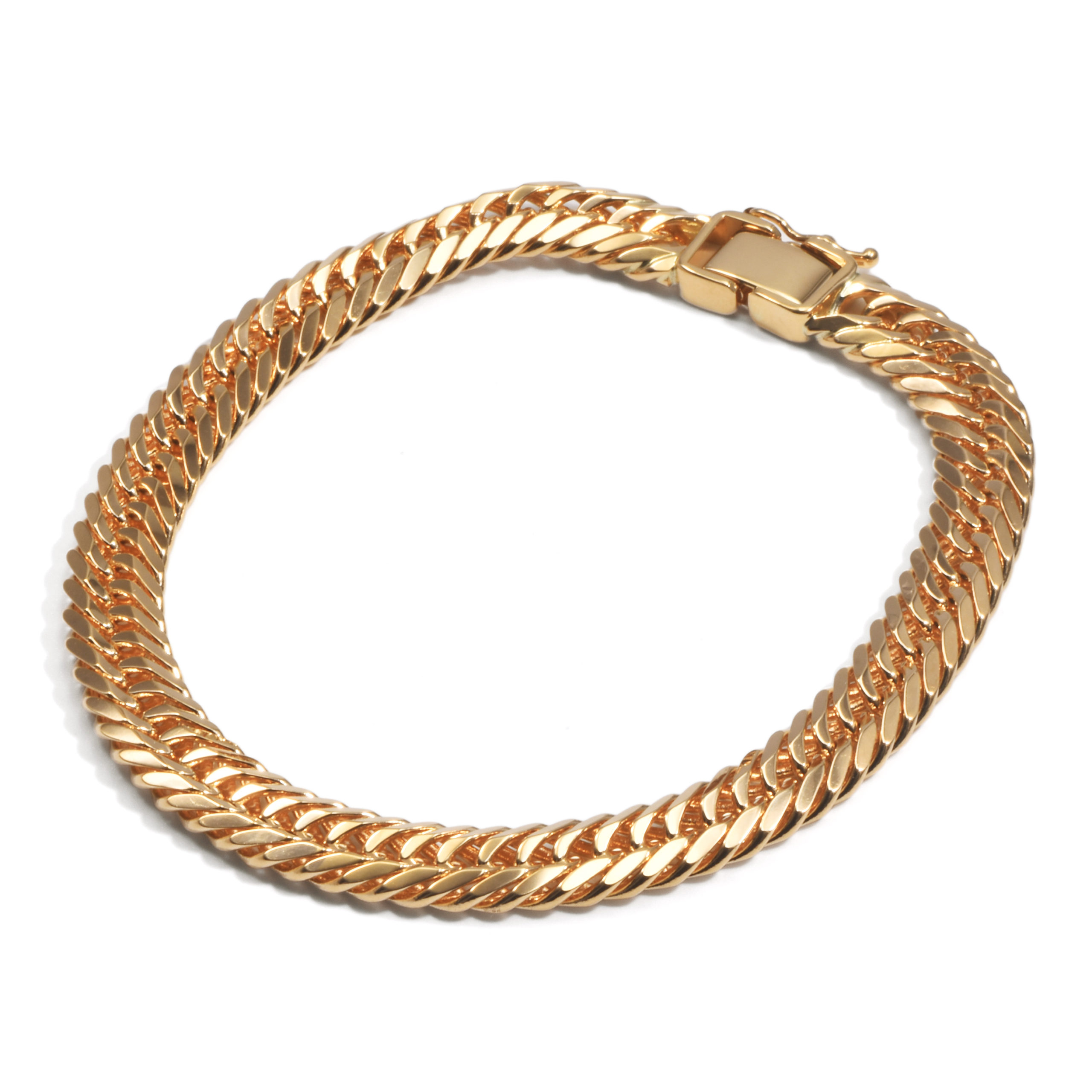 K18 18金 喜平ブレスレット 8面トリプル Vカット 30g 20cm 7.5mm幅 中