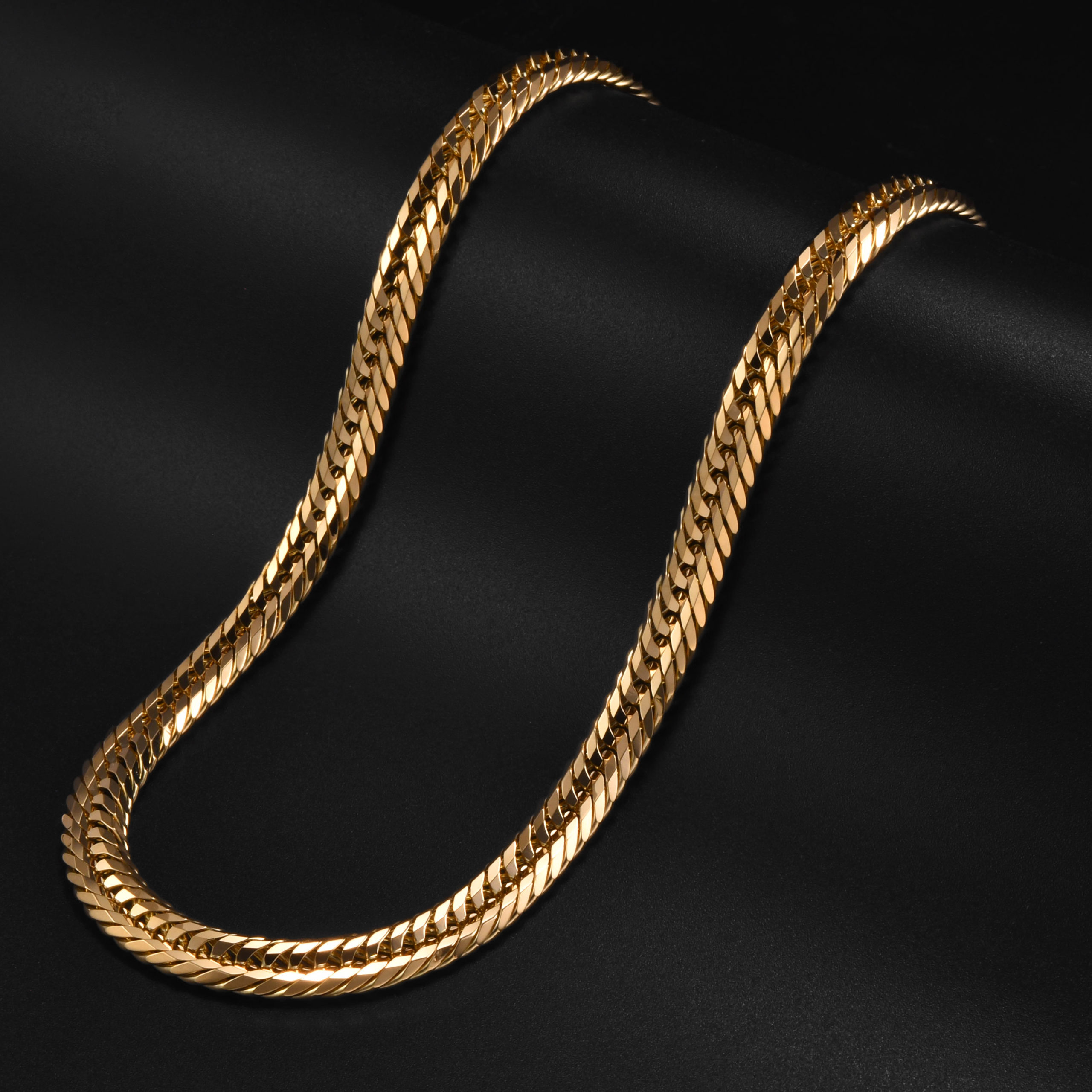 K18 18金 喜平ネックレス 12面トリプル 130g 55cm 8.6mm幅 中折れ