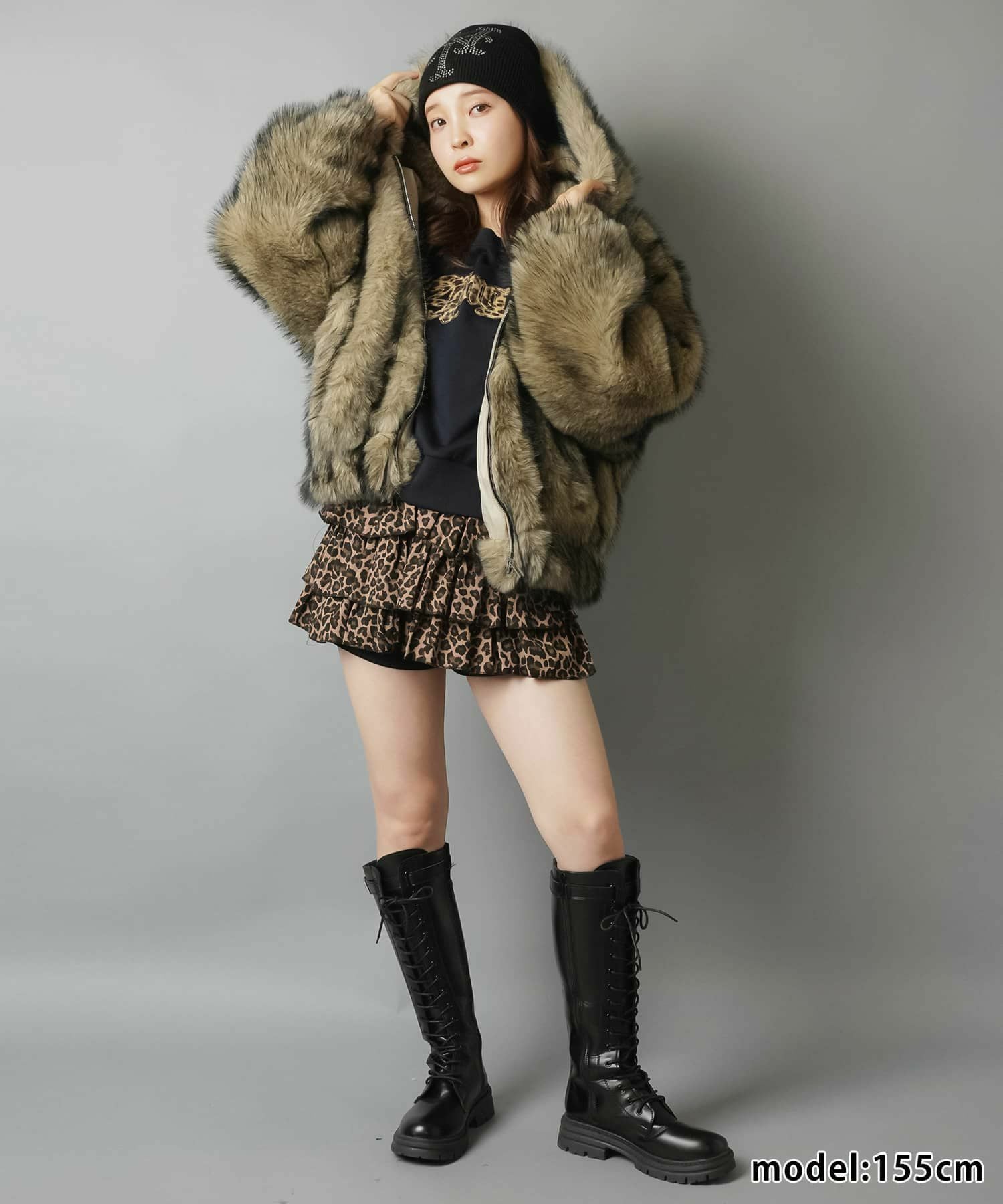 51%OFF】フェイクファーブルゾン/コート/フード付き | SPINNS WEB