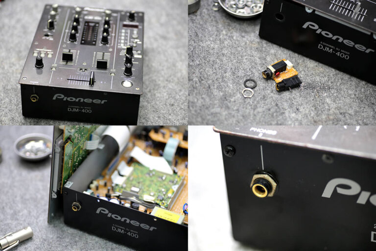 Pioneer DJM-400 - ヘッドフォンジャック交換
