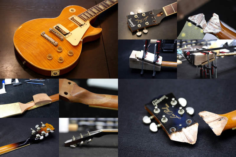 GIBSON Les Paul Standard - ネック折れ、補強、塗装