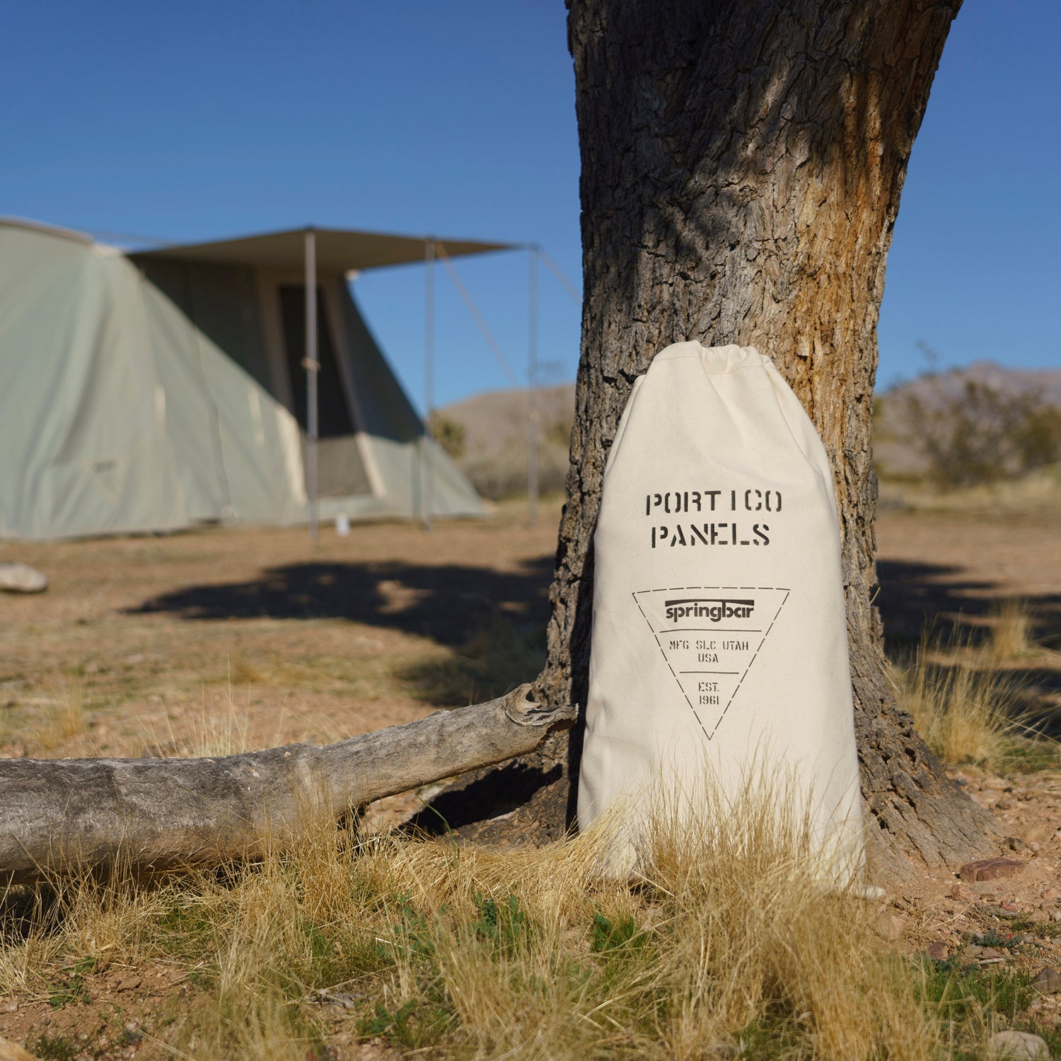 Springbar Cotton Portico Awning Panels for Traveler and Family Camper