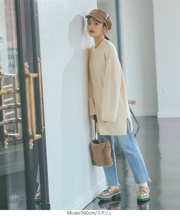 近藤千尋さんコラボ ］3WAYベルトセットハイネックニット [C4010