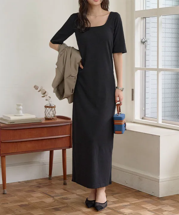 2wayナローマキシワンピース [E3512] - レディースファッション通販