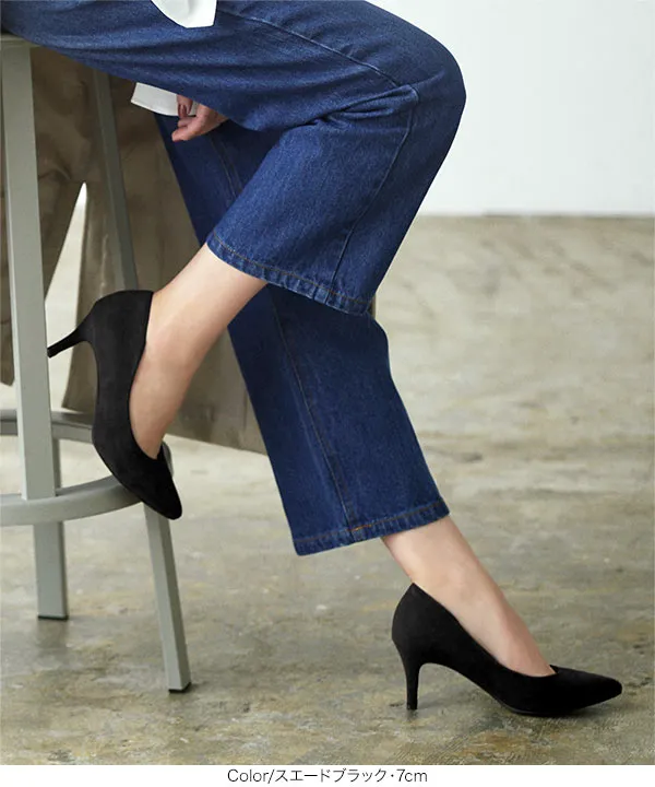 走れる機能系パンプス ] XS〜3Lサイズ 3・5・7・9cmヒール ポイン