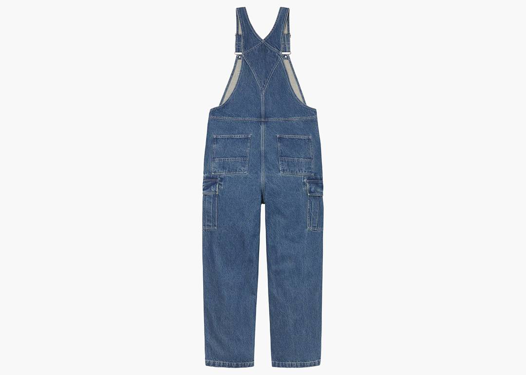Supreme Cargo Denim Overalls Washed Blue | Hype Clothinga