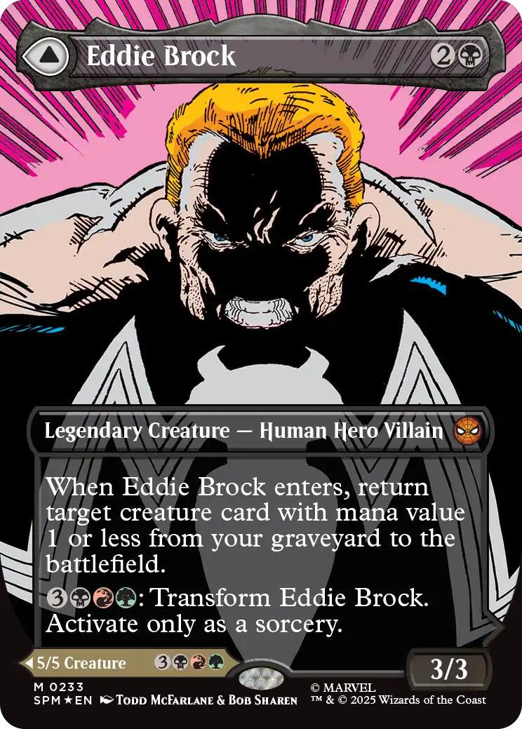 Eddie Brock [Borderless] #233 Prices | Magic Marvel Spider-Man