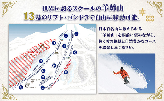 ニセコ 全山共通 リフト券 All Mt.Pass 1日券 【1枚】 2025-2026