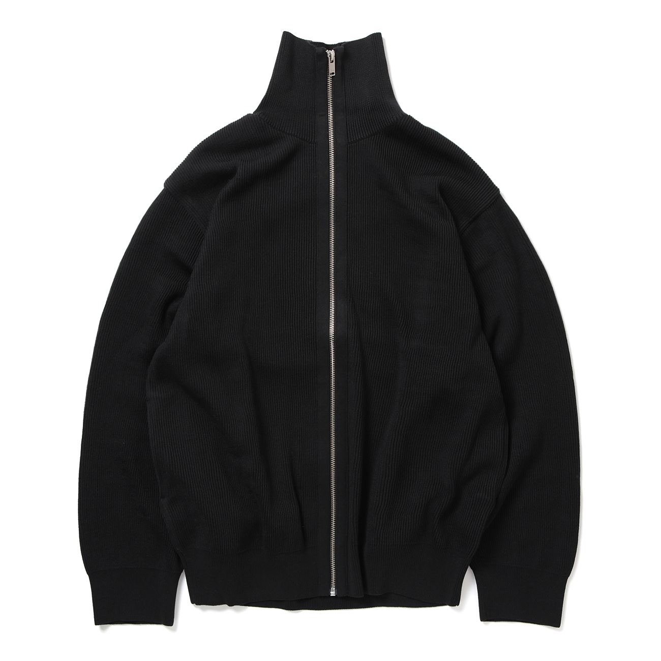 YOKE / ヨーク | RIB ZIP-UP CARDIGAN - Black | 通販 - 正規取扱店