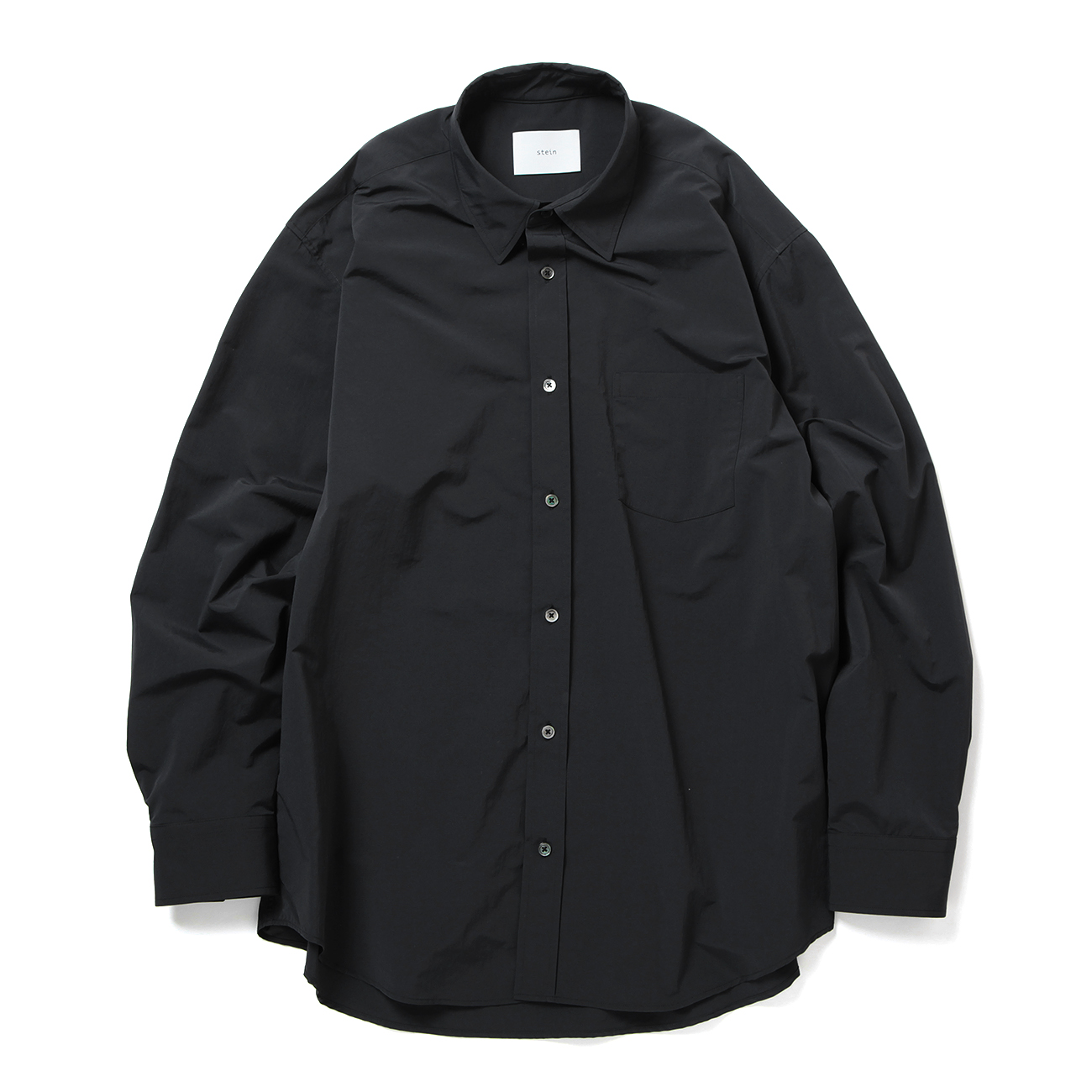 stein / シュタイン | WINDPROOF NYLON STANDARD SHIRT - Black | 通販