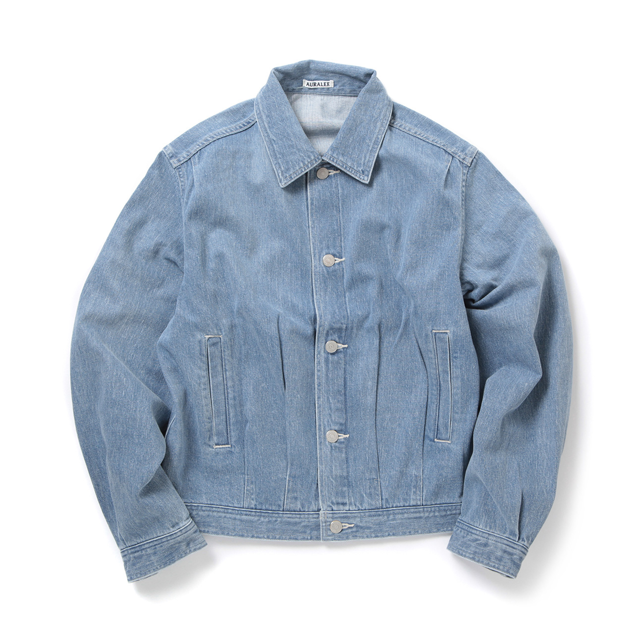 AURALEE / オーラリー | SELVEDGE FADED LIGHT DENIM BLOUSON (メンズ