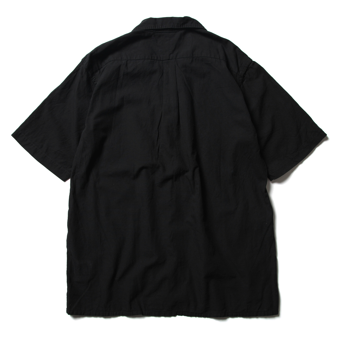 COMOLI / コモリ | ベタシャン オープンカラーシャツ - Black | 通販
