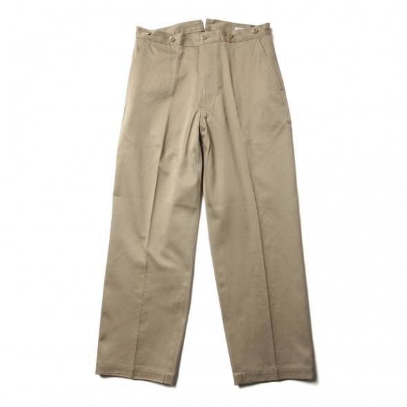 COMOLI / コモリ | コットンチノ オーバーパンツ - Khaki | 通販