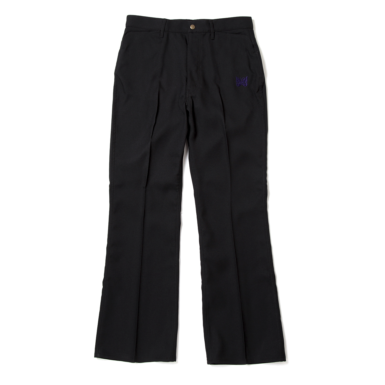 Needles / ニードルズ | Boot-Cut Jean - Poly Twill - Black | 通販