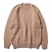 AURALEE / オーラリー | CAMEL WOOL MIX KNIT P/O (メンズ) - Mix Pink
