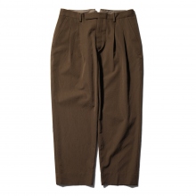 COMOLI / コモリ | ウールギャバ 2タックパンツ - Brown | 通販 - 正規