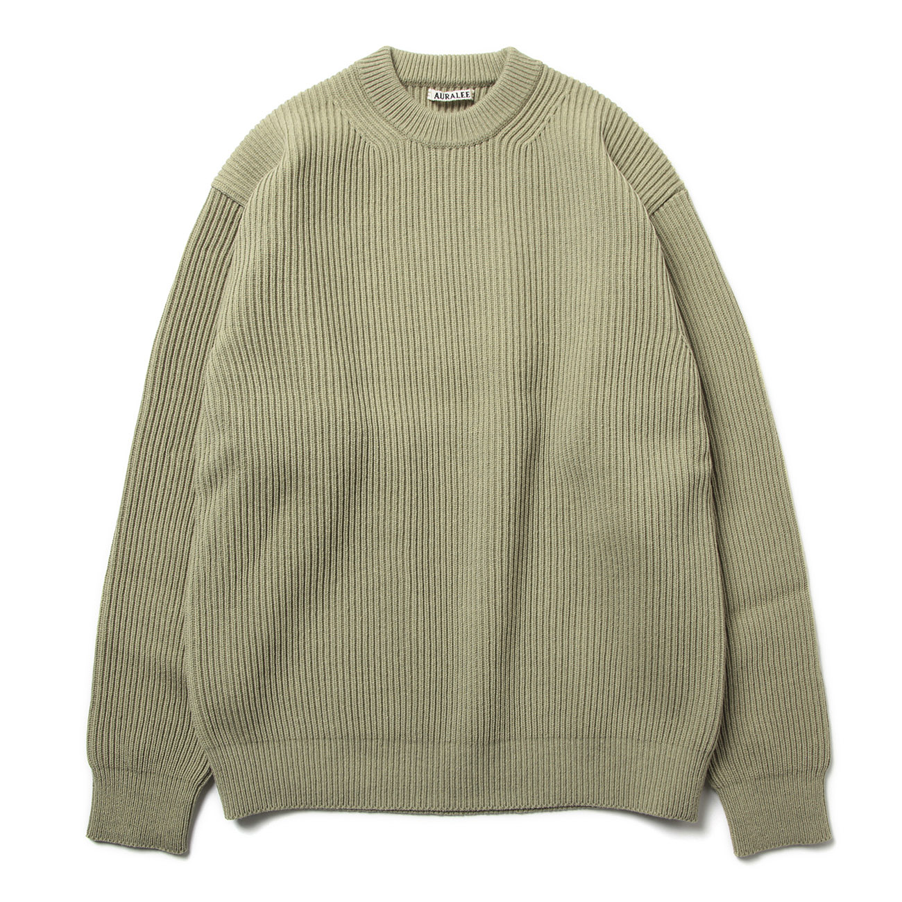 AURALEE / オーラリー | SUPER FINE WOOL RIB KNIT BIG P/O (メンズ