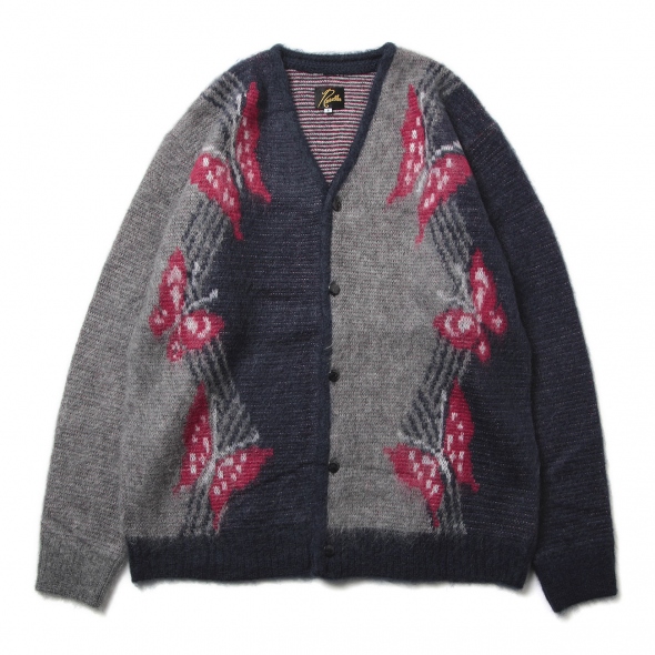 Needles / ニードルズ | Mohair Cardigan - Papillon - Navy | 通販