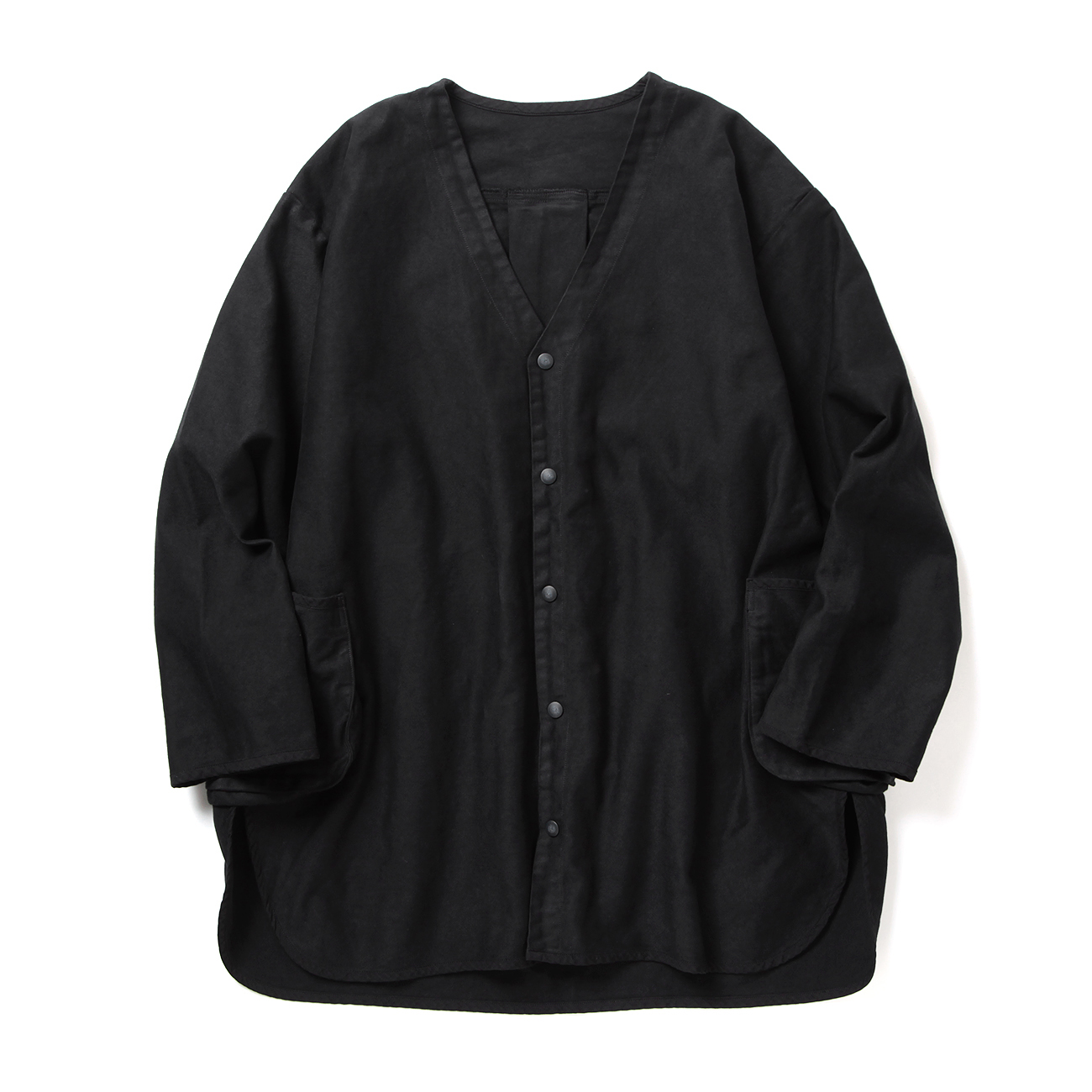 Porter Classic / ポータークラシック | MOLESKIN NO COLLAR SHIRT