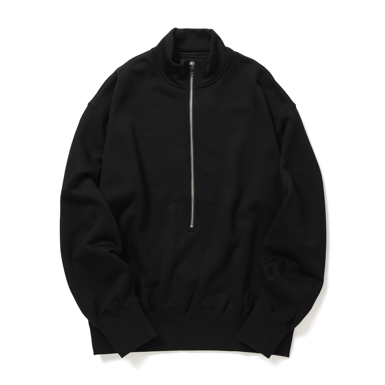 YOKE / ヨーク | 3/4 ZIP PULLOVER SWEAT SHIRT - Black | 通販 - 正規