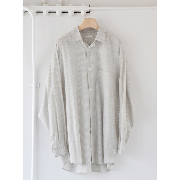 COMOLI / コモリ | KHADIコットン コモリシャツ - Stripe | 通販