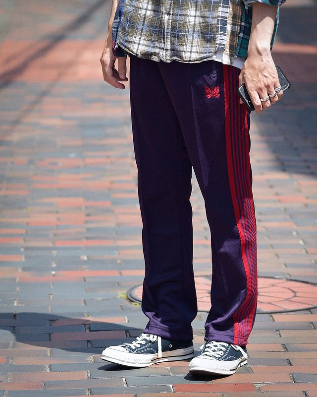 26SS/25AW】Needlesの定番トラックパンツの種類やサイズ感、コーデ紹介