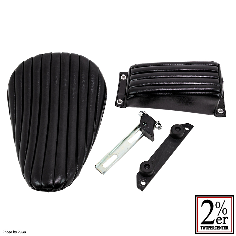 ソロサドルシートキット ピリオンパッドセット ブラック SR400/500 / 2