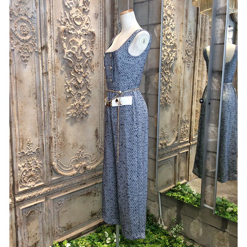 クラシックツイードジャンプスーツウィズディタッチャブルカードスーツ