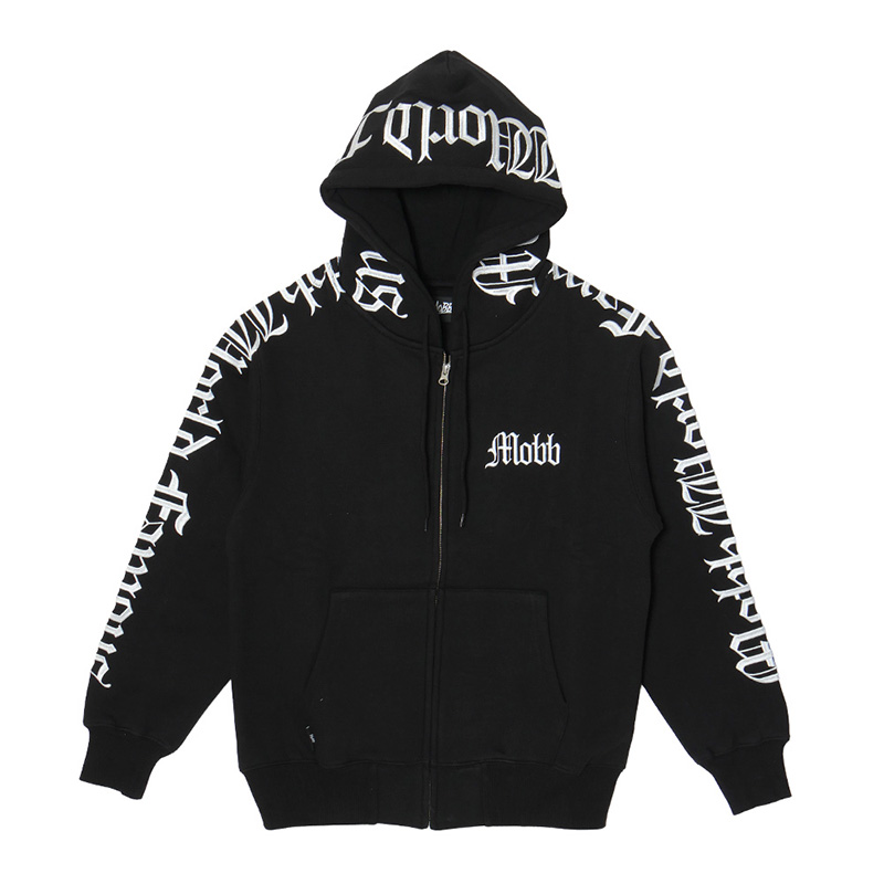 OLD LETTER ZIP HOODIE -BLACK- | WALKIN STORE WEB SHOP