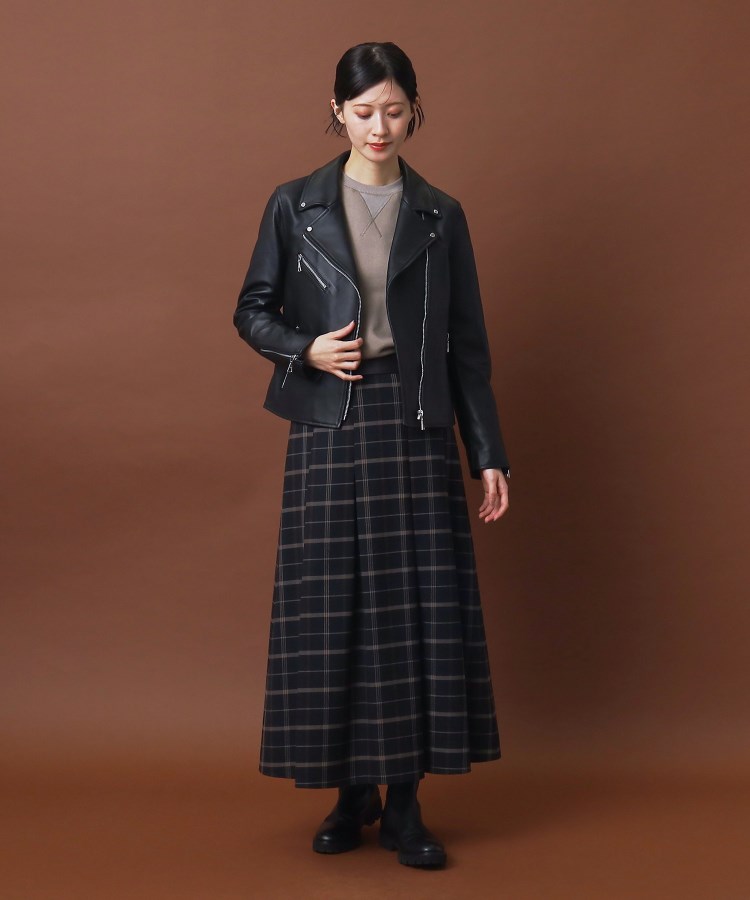 本革】ラムレザーライダースジャケット（ライダースジャケット