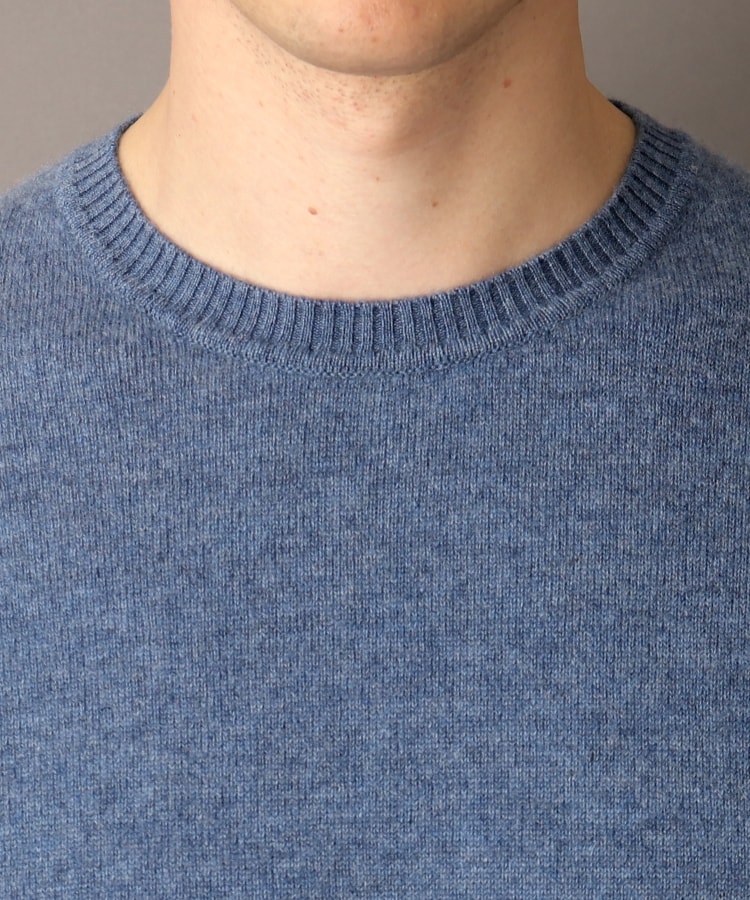 カシミヤ100%】ピュアカシミヤクルーネックニット（ニット/セーター