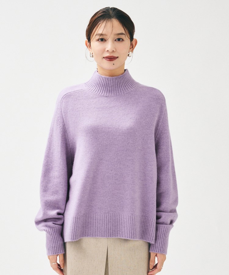 8色展開/洗える】ウールカシミヤ ハイネックニット（ニット/セーター