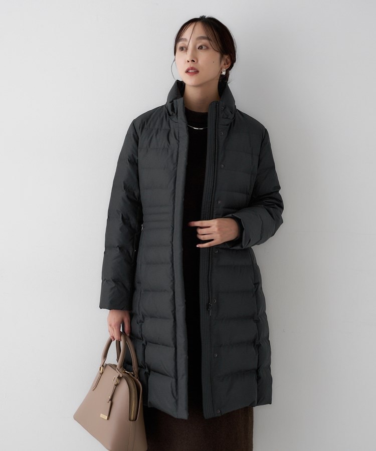 はっ水機能/フード取り外し可/防寒】ロングダウンコート（ダウン