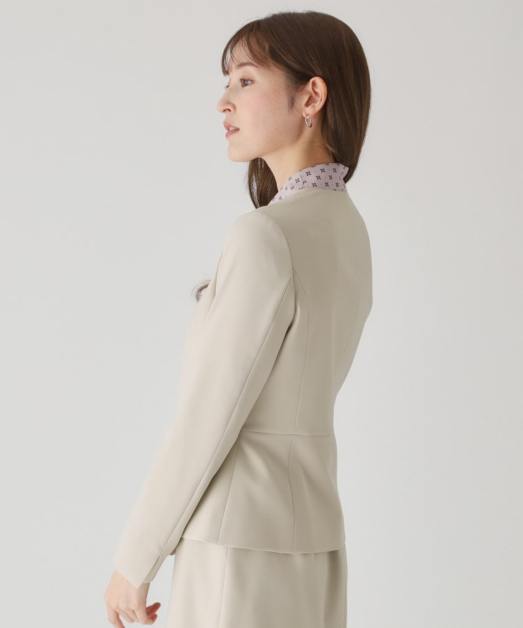 洗える／日本製】ノーカラージャケット（ノーカラージャケット