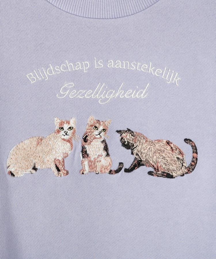 100-150cm】モチーフ刺繍使いスウェット（スウェット・トレーナー