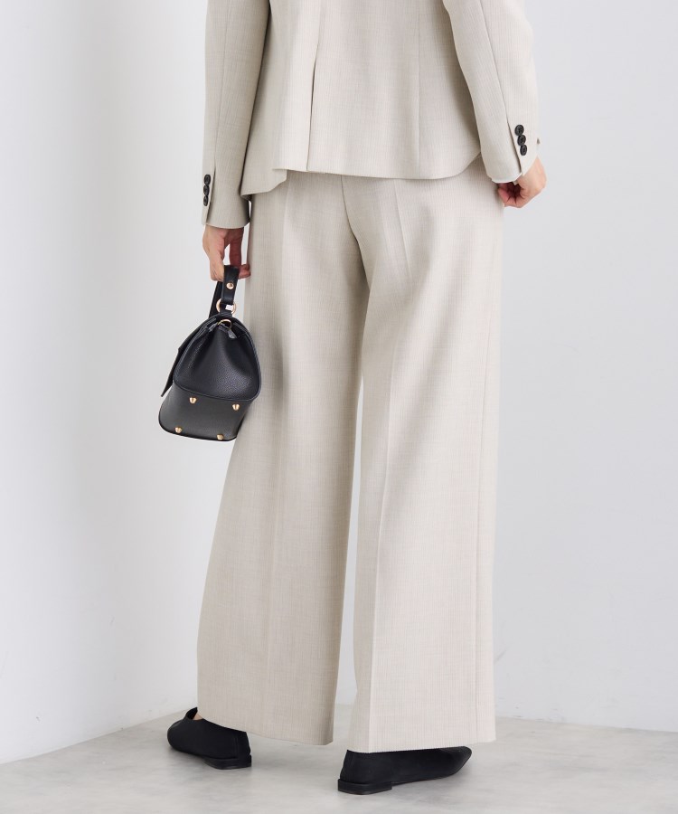 日本製／通勤スーツ】プレシャスドビー ワイドパンツ（パンツ(単品