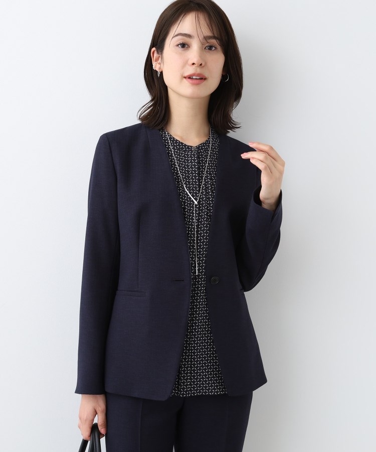 洗える／スーツ】ノーカラージャケット（ジャケット(単品)） | INDIVI