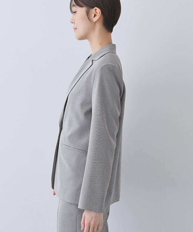 洗える／夏スーツ】ミニ千鳥柄テーラードカラージャケット（テーラード