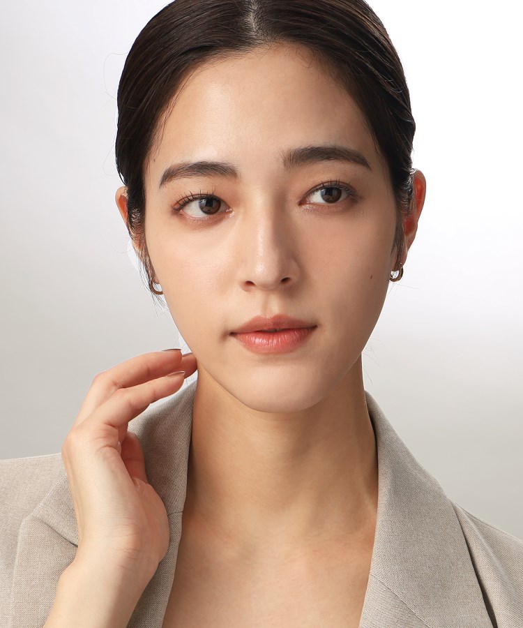 K10ミラーカット中折れ フープピアス（ピアス） | COCOSHNIK（ココシュ