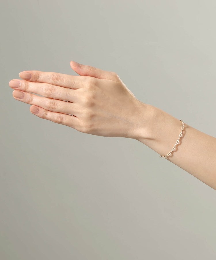 K10中空プレイドケーブルチェーン ブレスレット（ブレスレット