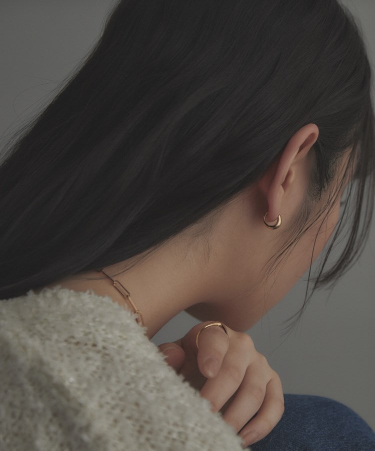 シルバー ハギーフープ マーキスピアス GP（ピアス） | COCOSHNIK