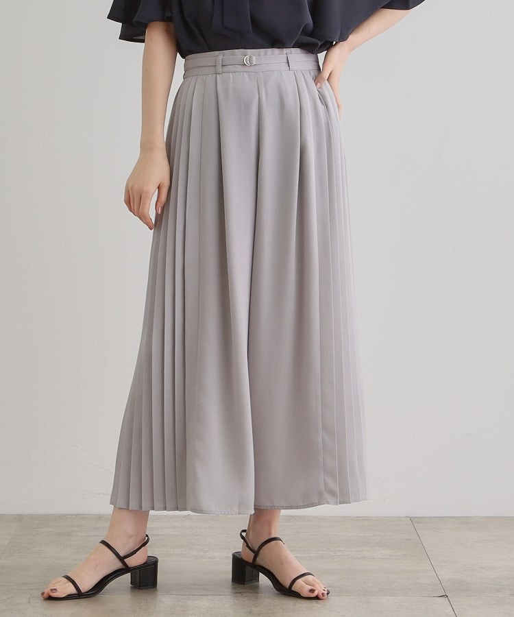 さらっと軽やか サイドプリーツスカーチョ（6～9分丈パンツ） | grove