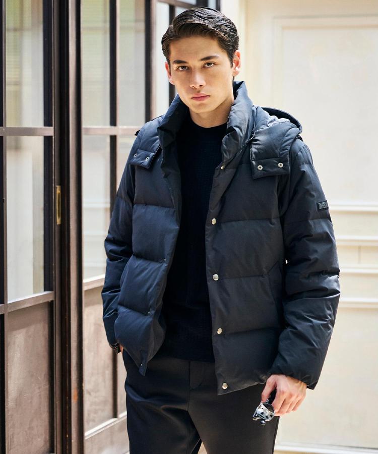 袖取り外し可】デタッチャブル ダウンブルゾン（ダウンジャケット