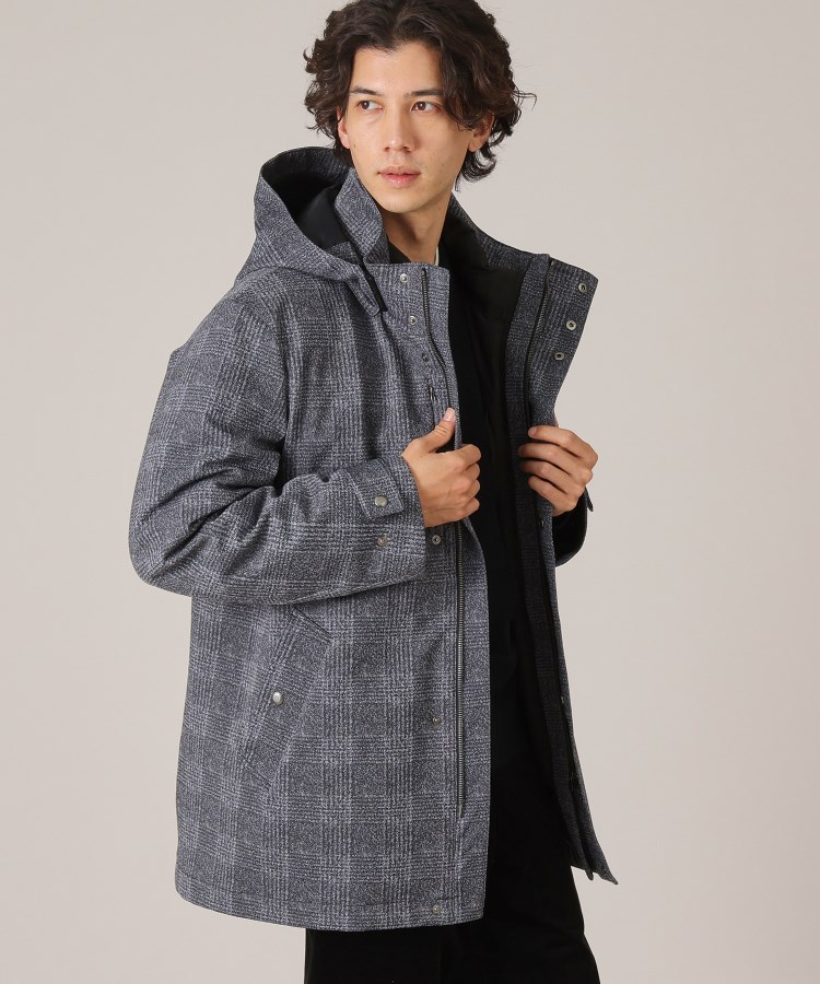 3WAY】ジャカード グレンチェック ダウンライナー ブルゾン（ブルゾン