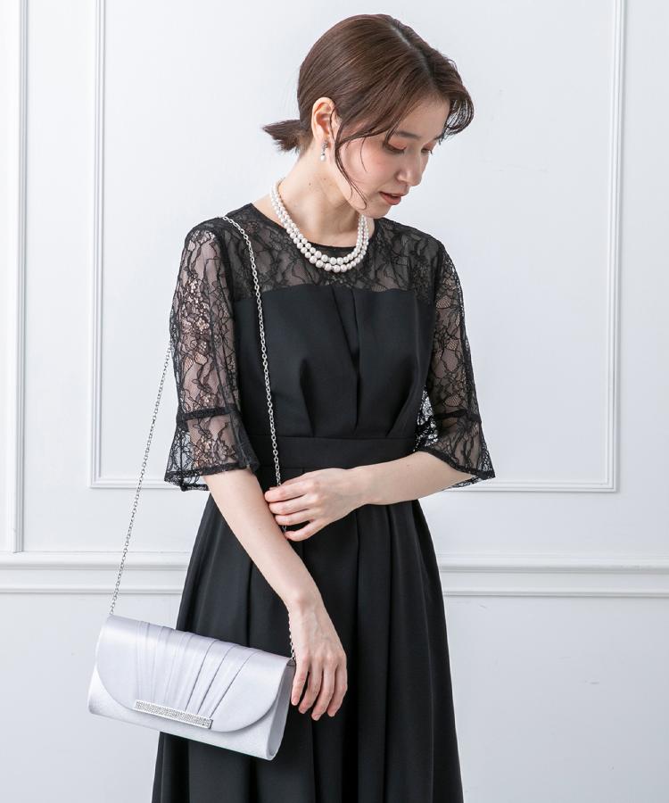 東京ソワール ビジューアクセントのパーティーバッグ 【卒入学式