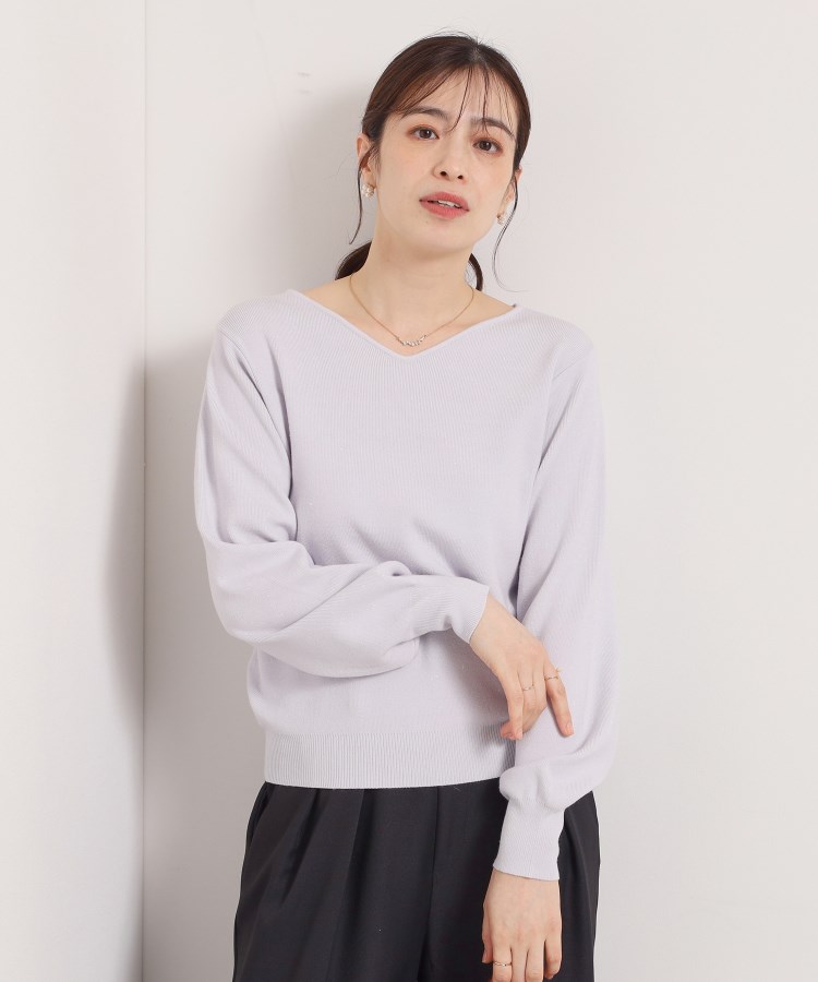 手洗い可】アンジェリーナ総針vネックニット（ニット/セーター） | ITS