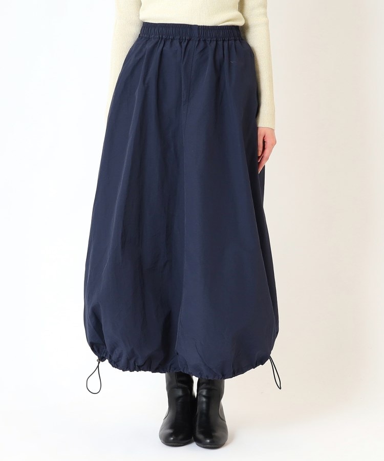 ナイロンドロストコクーンロングスカート（マキシ・ロングスカート
